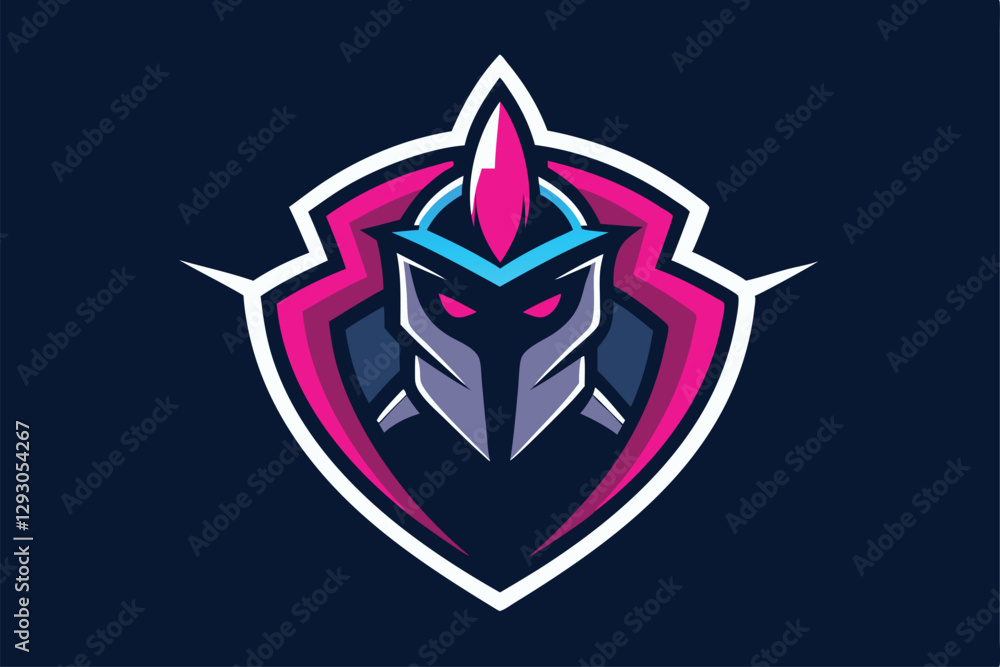 Minimalistic esports team logo design featuring a stylized warrior character in vibrant colors, Generate a minimalistic logo for an esports team, minimalist simple modern vector logo design Minimalistic esports team logo design featuring a stylized warrior character in vibrant colors, Generate a minimalistic logo for an esports team, minimalist simple modern vector logo design
