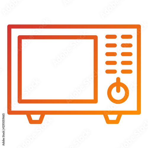 Vector Design Microwave Owen Icon Style