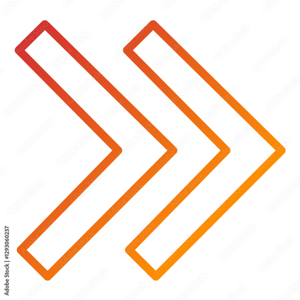 Vector Design Right Chevron Icon Style Vector Design Right Chevron Icon Style