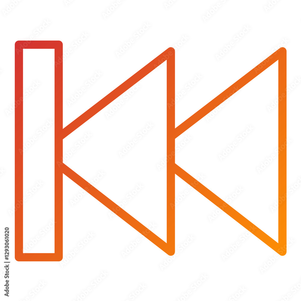 Vector Design Backward Icon Style Vector Design Backward Icon Style
