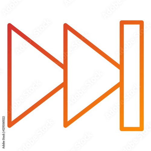 Vector Design Fast Forward Icon Style