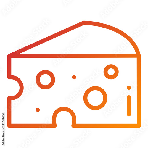 Vector Design Cheese Icon Style