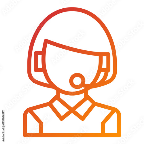 Vector Design Telemarketer Icon Style