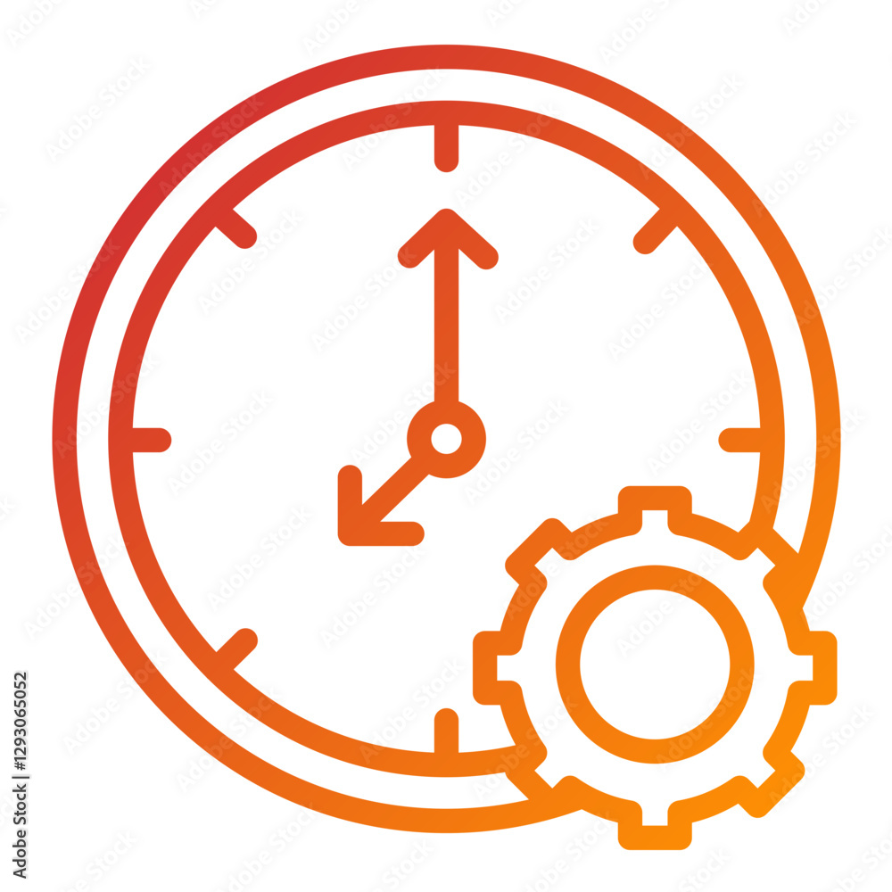 Vector Design Time Management Icon Style Vector Design Time Management Icon Style