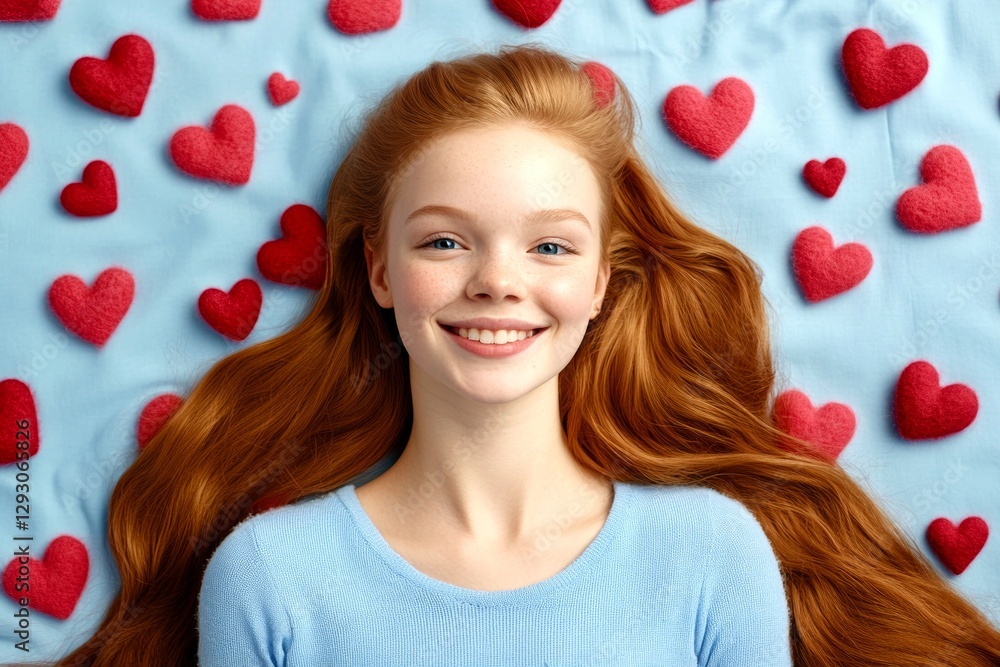 Remarkable noticeable image of gorgeous loving caucasian adolescent girl - commercial ad concept graphic design idea art. Valentine's day greeting from woman or for woman. Valentine's day wish. Remarkable noticeable image of gorgeous loving caucasian adolescent girl - commercial ad concept graphic design idea art. Valentine's day greeting from woman or for woman. Valentine's day wish.