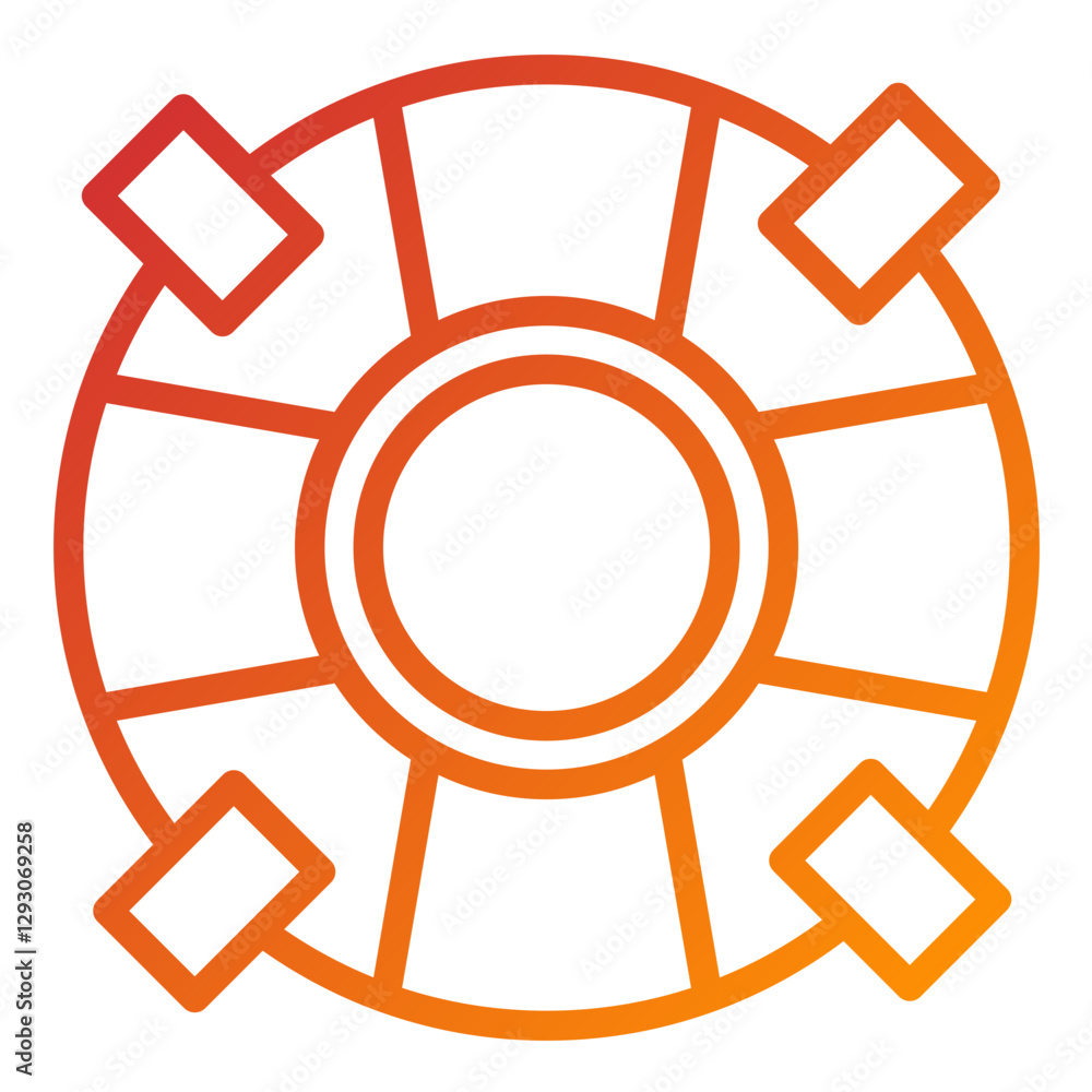 Vector Design Lifeguard Icon Style Vector Design Lifeguard Icon Style