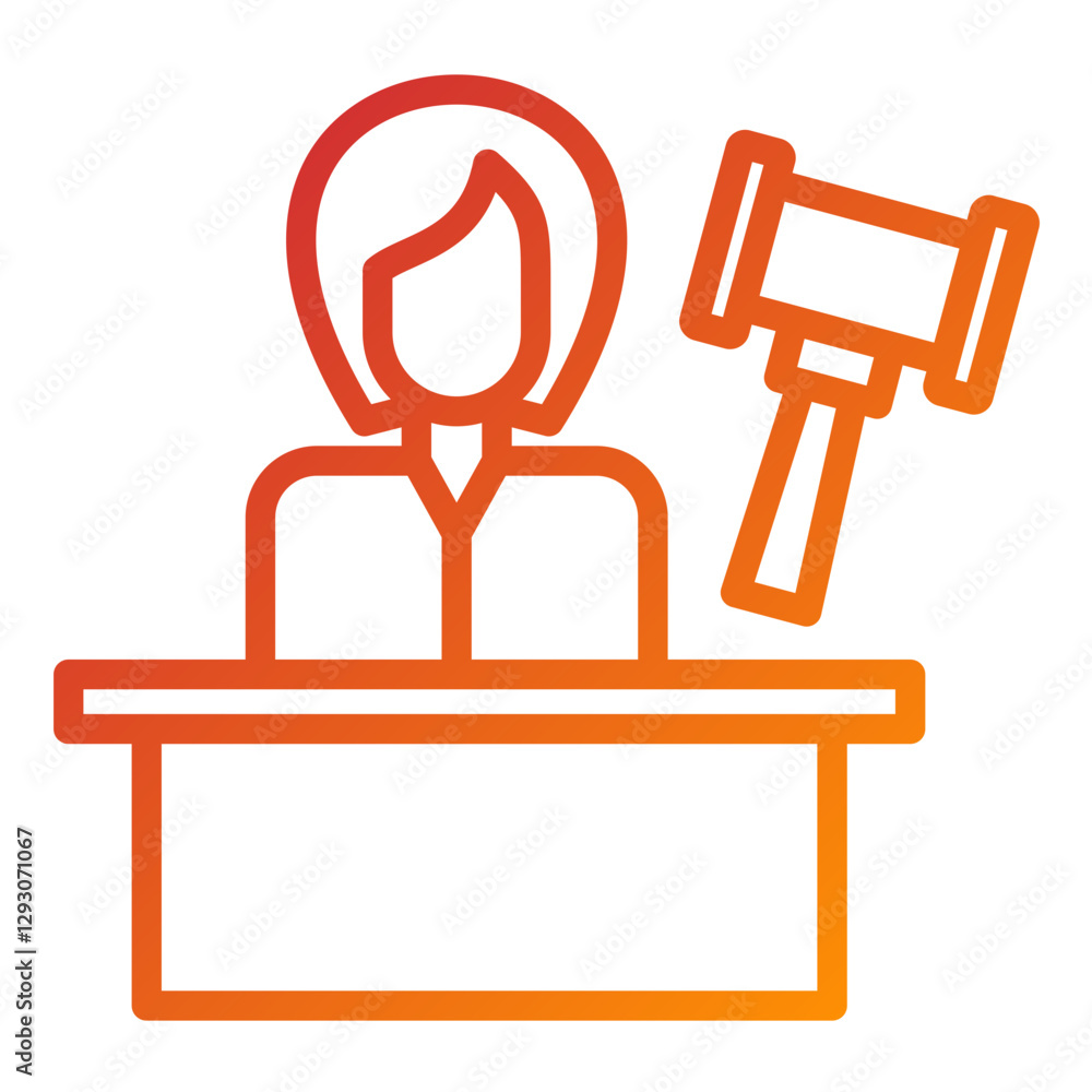 Vector Design Judge Icon Style Vector Design Judge Icon Style
