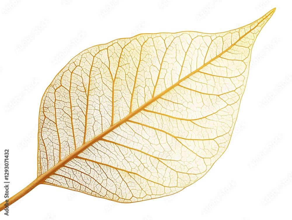 Obraz premium Translucent Autumn Leaf Closeup