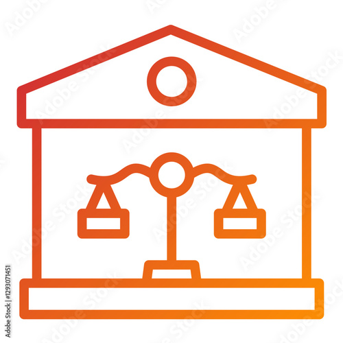 Vector Design Property Law Icon Style