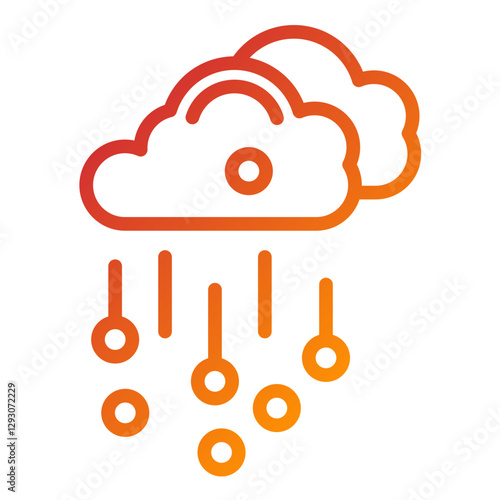 Vector Design Hail Icon Style