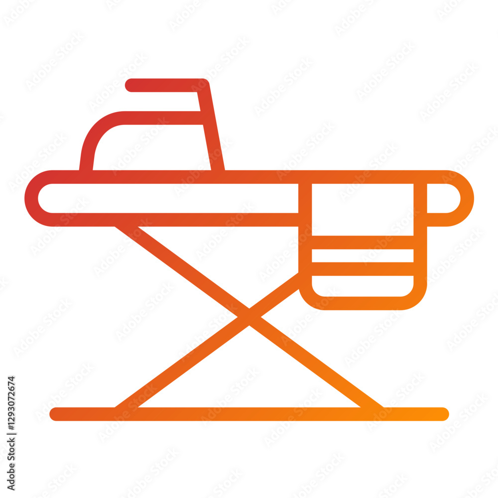 Vector Design Iron Table Icon Style Vector Design Iron Table Icon Style