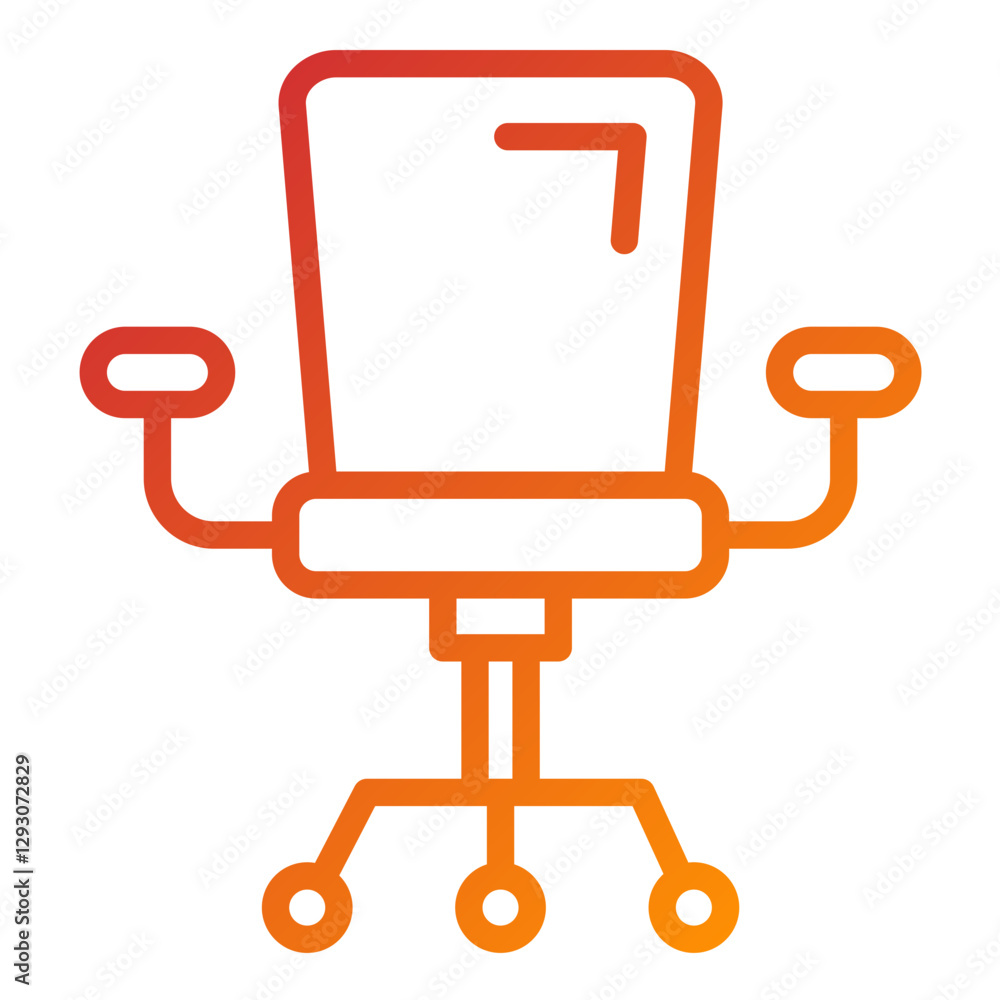 Vector Design Office Chair Icon Style Vector Design Office Chair Icon Style