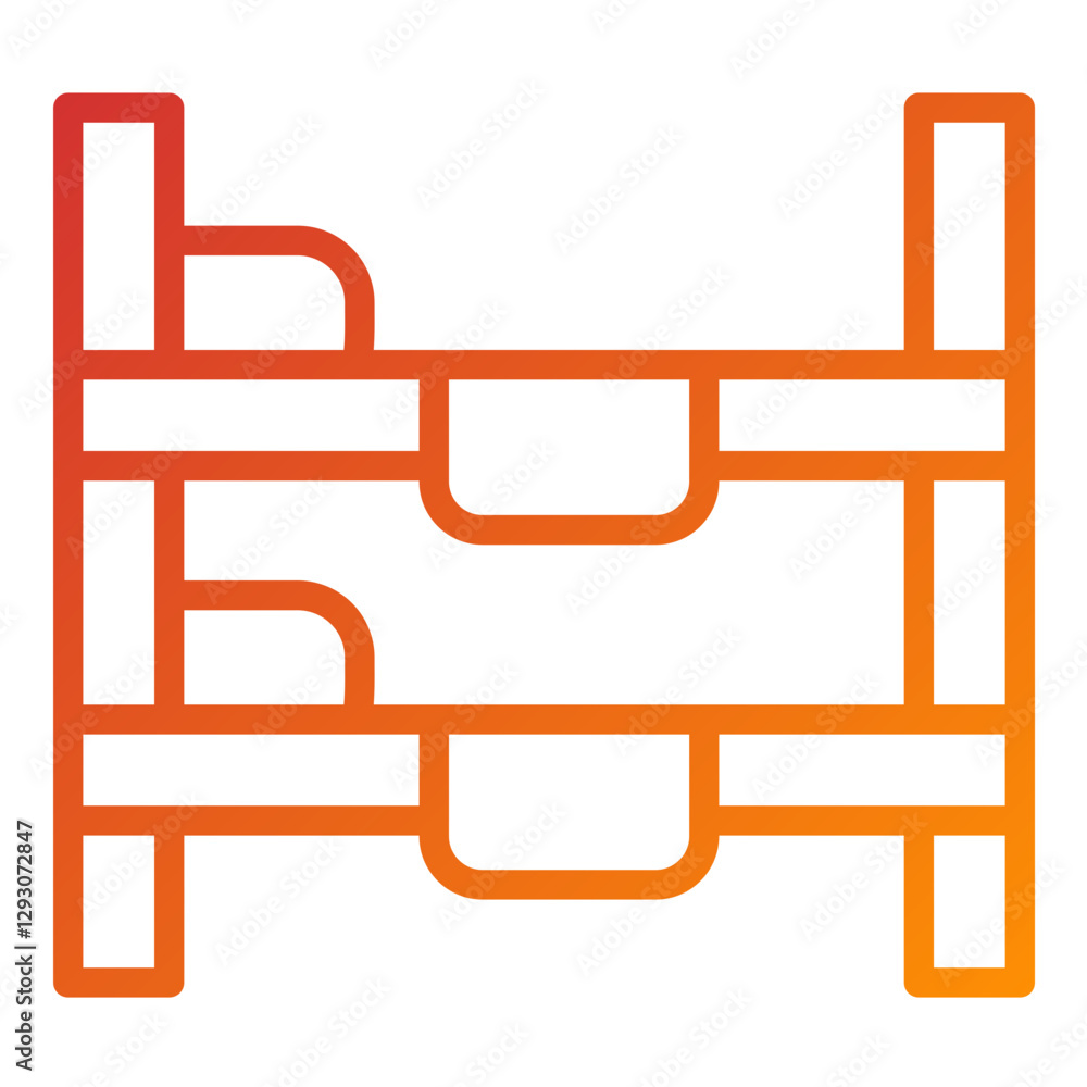 Obraz premium Vector Design Bunk Bed Icon Style