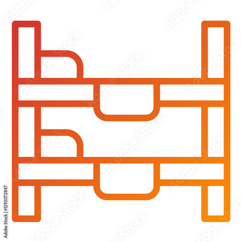 Vector Design Bunk Bed Icon Style