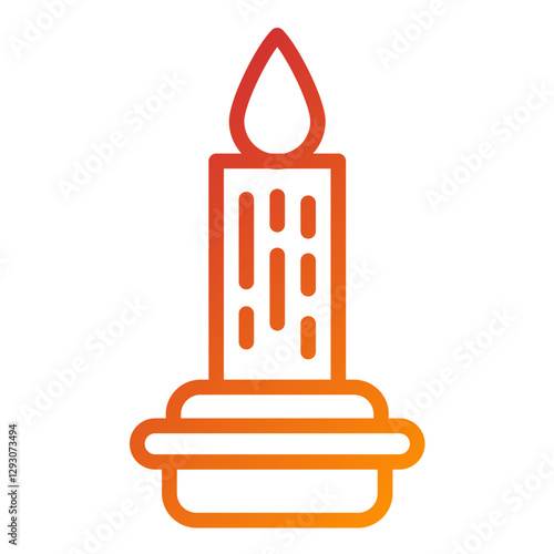 Vector Design Scented Candle Icon Style