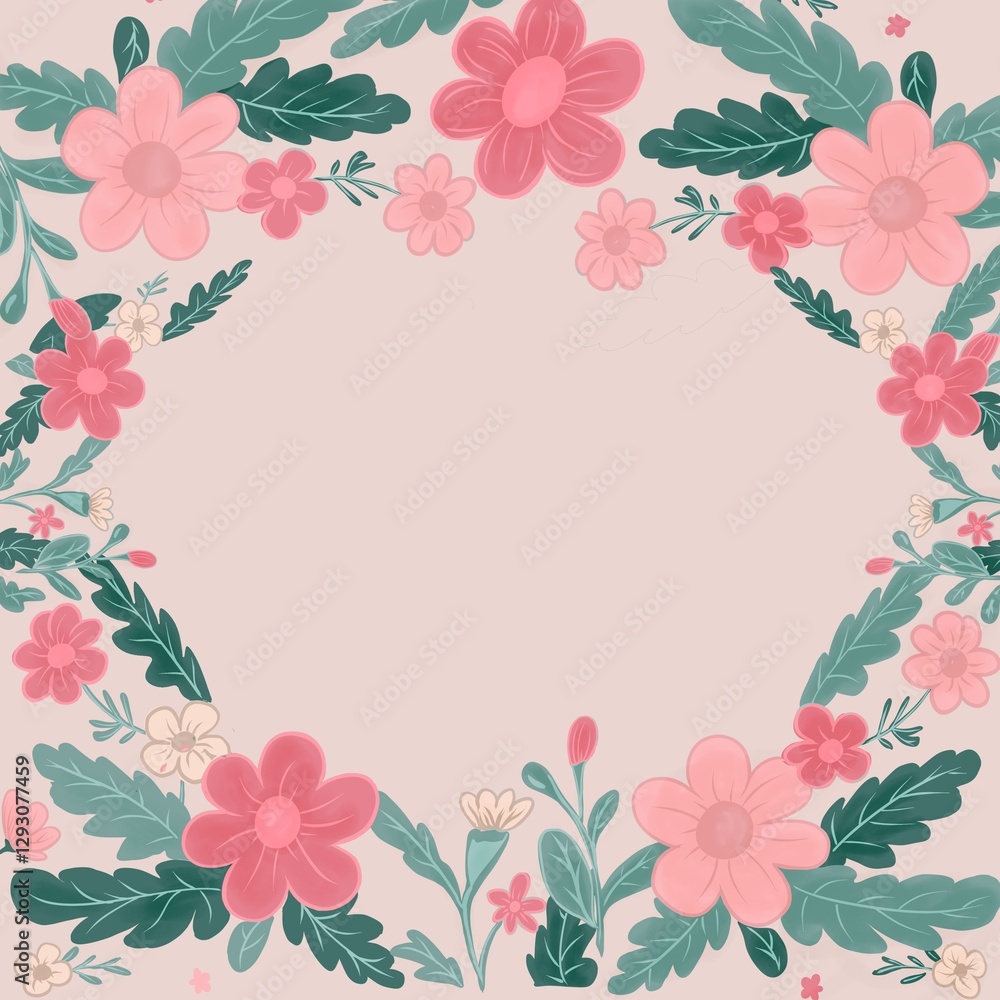 Colorful red daisies blooming in a vibrant garden under bright sunlight at midday
