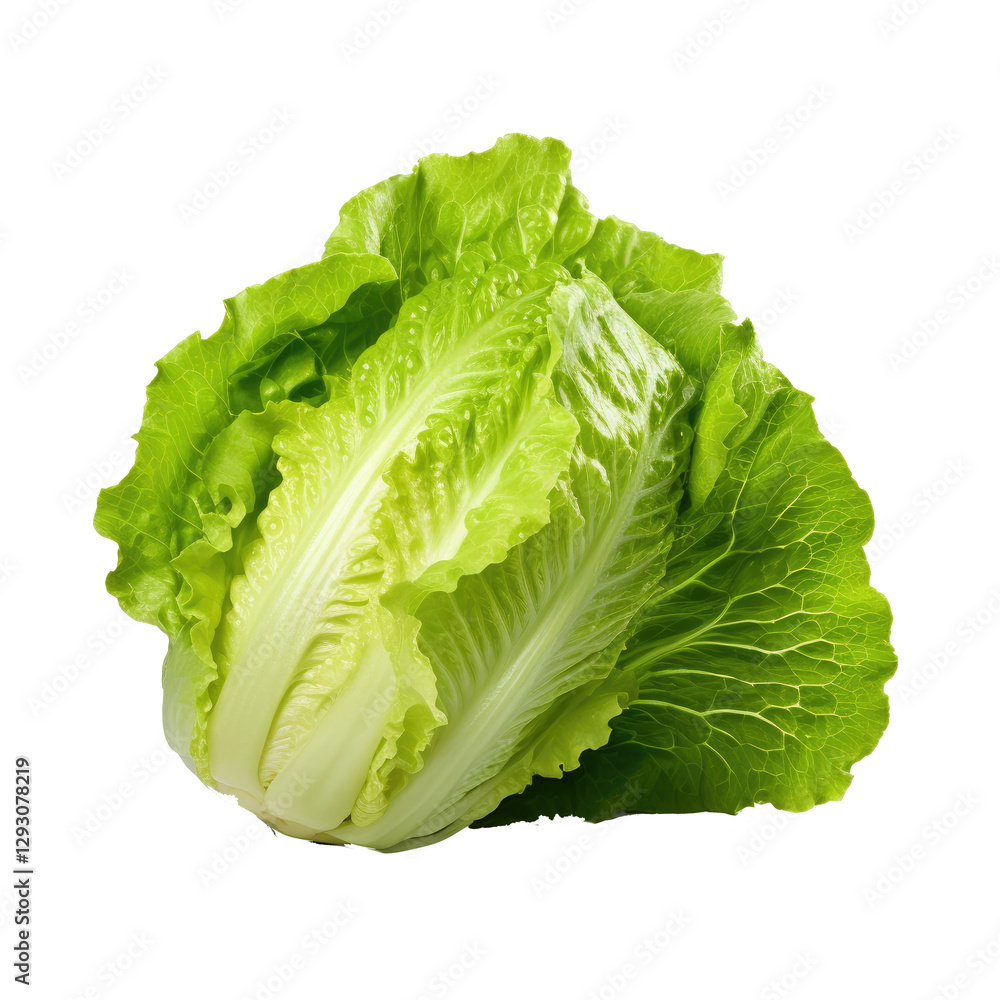 fresh green romaine lettuce on transparent background fresh green romaine lettuce on transparent background
