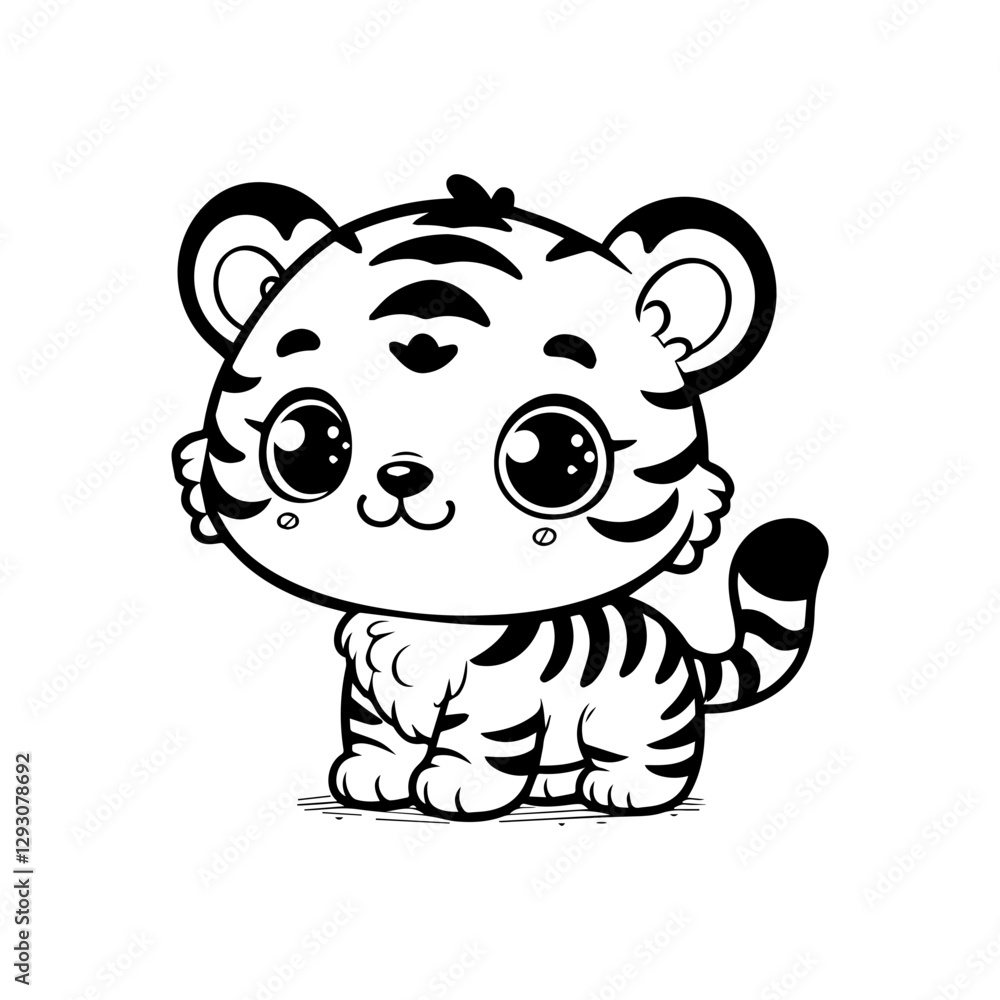 Fototapeta premium cute tiger