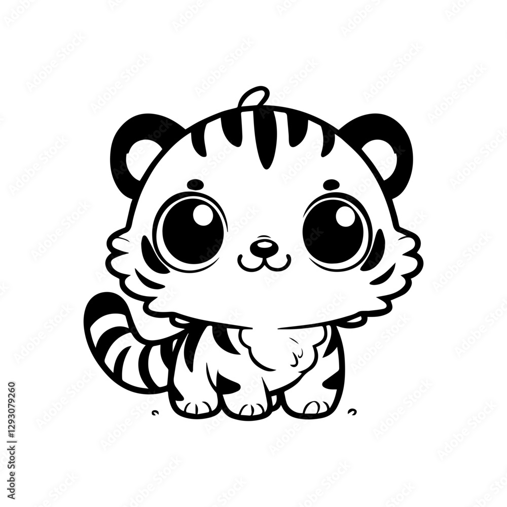 Fototapeta premium cute tiger