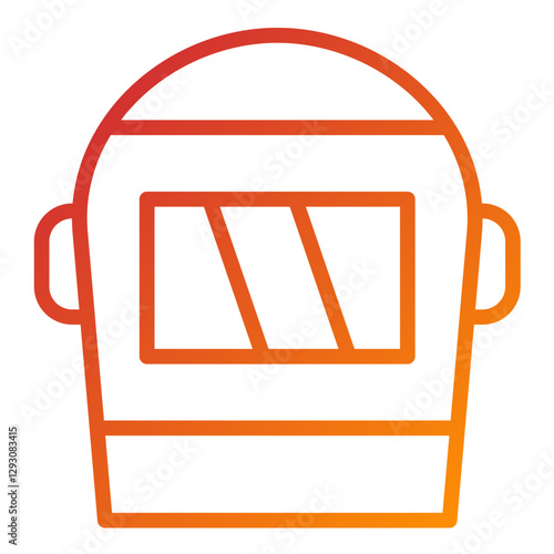 Vector Design Welding Helmet Icon Style