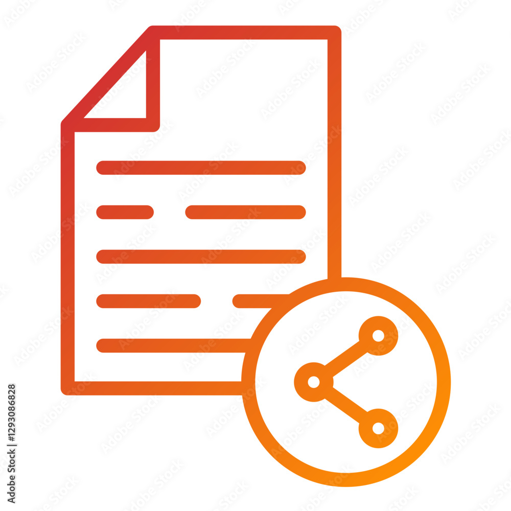 Vector Design Content Sharing Icon Style