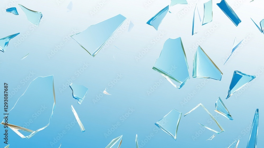 Stunning Shattered Glass Pieces Graphic Design - Abstract Broken Glass Art Stunning Shattered Glass Pieces Graphic Design - Abstract Broken Glass Art