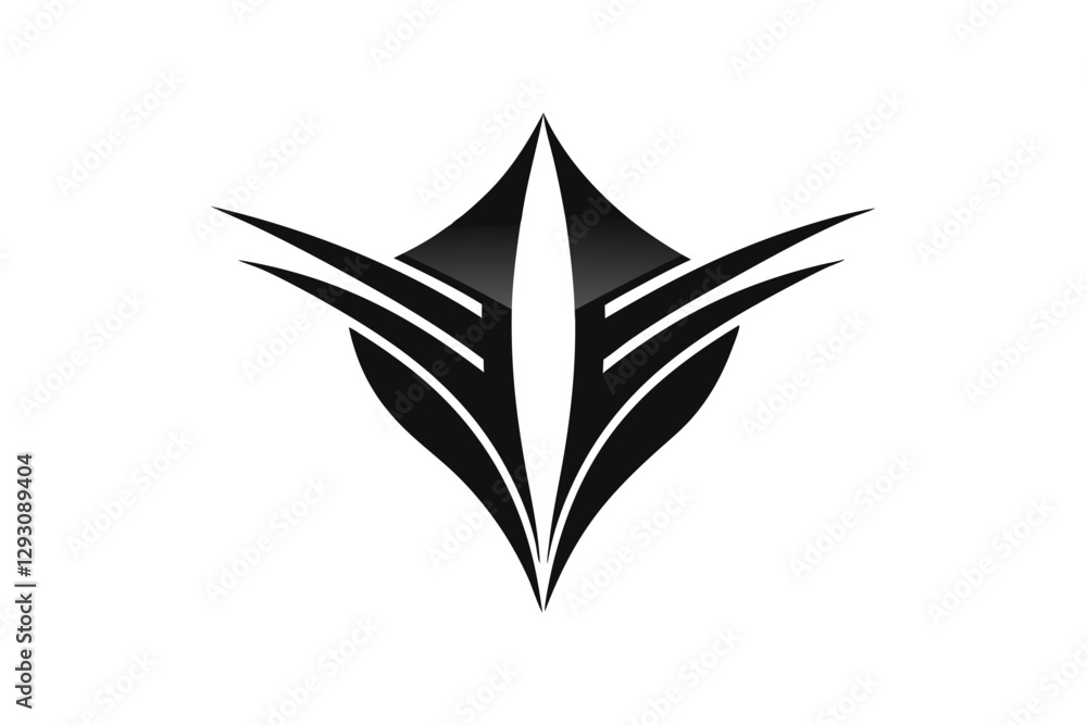 A unique logo design showcases bold black and white colors with sleek, dynamic shapes, Design a sleek and modern logo using only black and white colors A unique logo design showcases bold black and white colors with sleek, dynamic shapes, Design a sleek and modern logo using only black and white colors