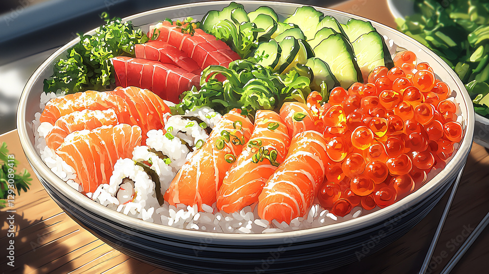 chirashi sushi bowl chirashi sushi bowl