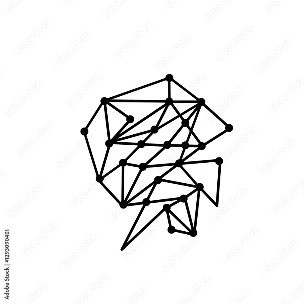 Fototapeta premium polygonal mosaic line pattern