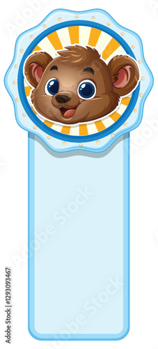 Cute Bear Bookmark Design