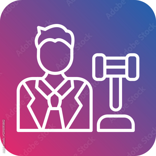 Judge icon style