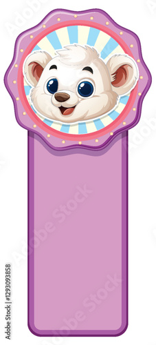 Cute Bear Bookmark Design