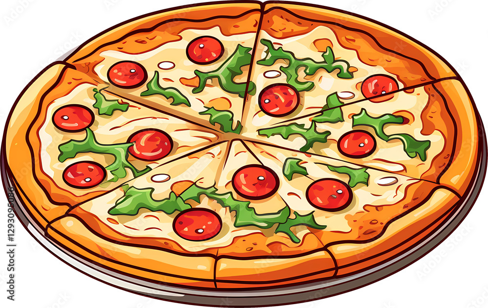 Pizza illustrations Pizza illustrations