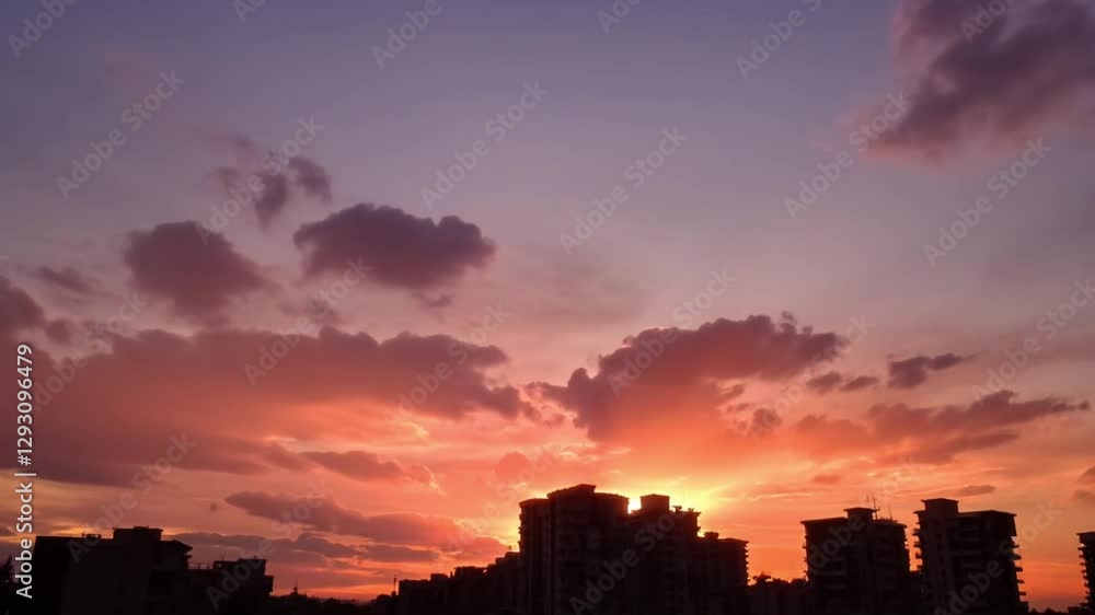 Farmers wheat field. Yellow agricultural wheat field. Beautiful landscape of wheat field. Field during sunset sky. Beautiful evening Sunrise. Slow movement of camera across wheat fields. Grain harvest