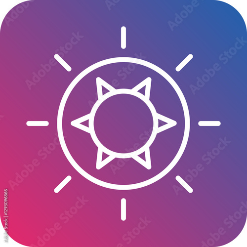 Sun icon style
