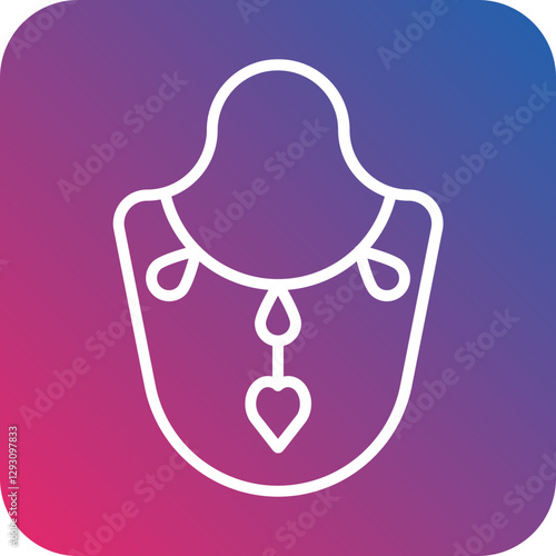 Necklace icon style