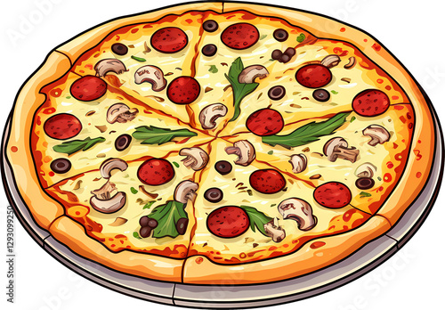 Pizza illustrations