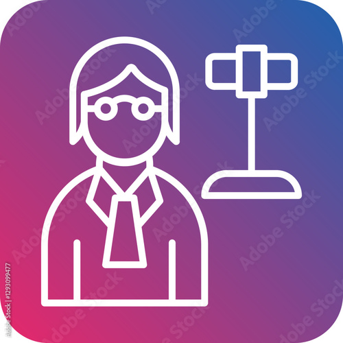Judge icon style