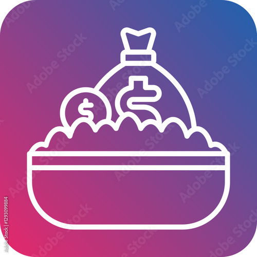 Money Laundering icon style