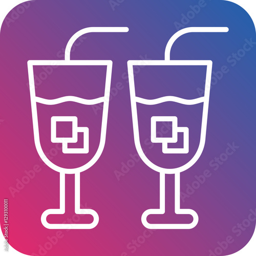 Free Drinks icon style