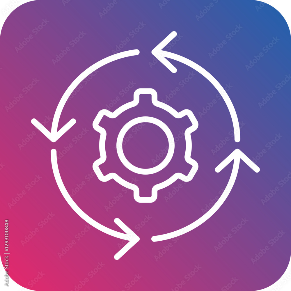 Obraz premium Continuous icon style