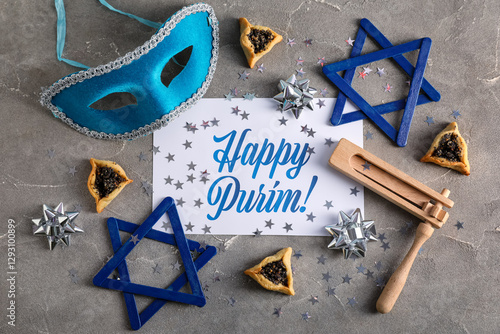 Card with text HAPPY PURIM,...