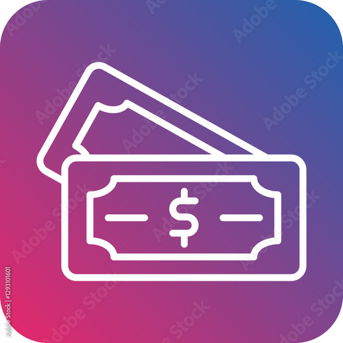 Dollar Bill icon style