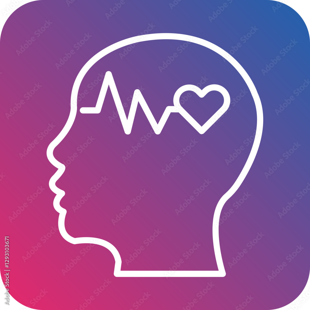 Mental Wellbeing icon style