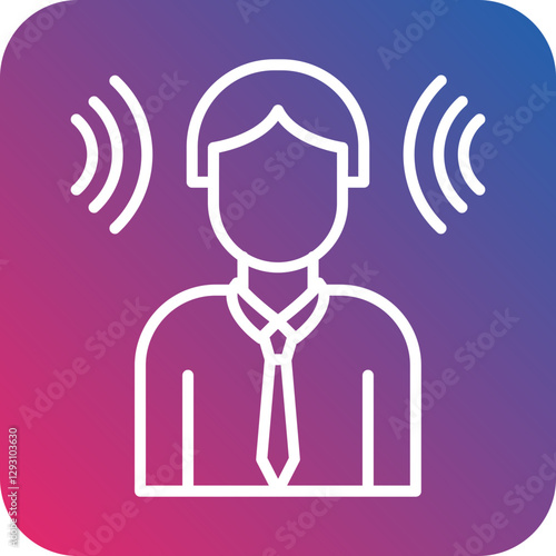 Hearing voices icon style