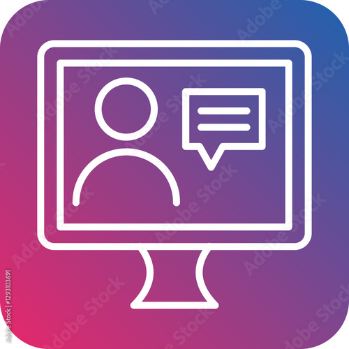 Online Counselling icon style