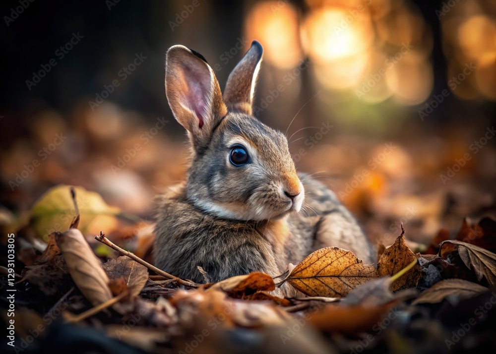 Fototapeta premium Dead Rabbit Forest Disease Wildlife Nature Photography