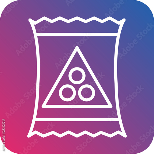Snack icon style