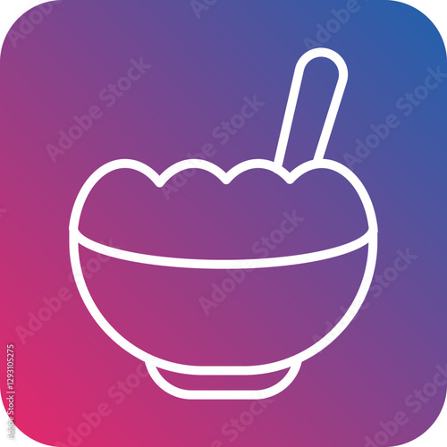 Porridge icon style