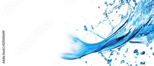 Wallpaper Mural A splash of water on a white background Torontodigital.ca